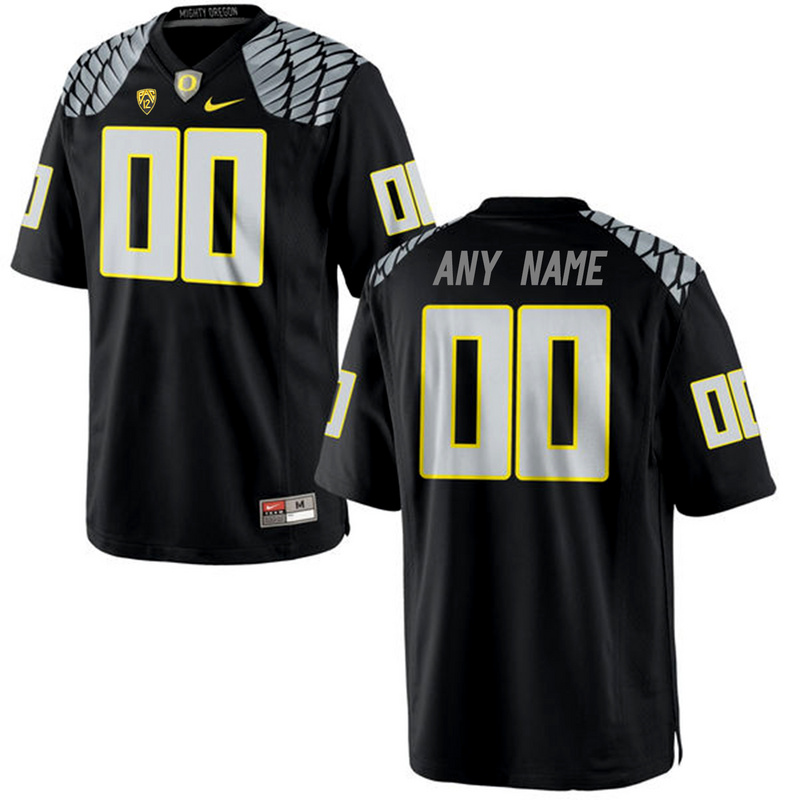 Men Oregon Duck Customized College Football Limited Jersey  Black->->Custom Jersey
